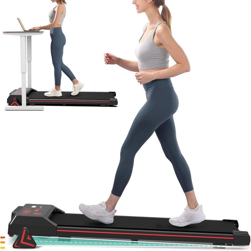 REDLIRO Walking Pad Treadmill with Incline - 2 in 1 Foldable under Desk for Home Office with Handle Bar,Remote Control LED Display Elite Treadmill