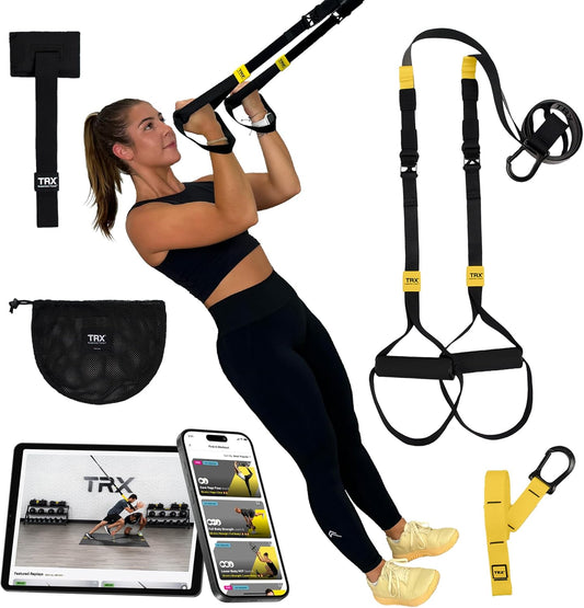 GO Suspension Trainer System, Full-Body Workout for All Levels & Goals, Lightweight & Portable, Fast, Fun & Effective Workouts, Home Gym Equipment or for Outdoor Workouts, Grey