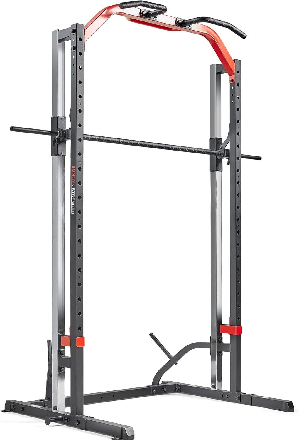 Premium Smith Machine & Squat Cage Rack, Pull-Up Bar, Spotter Blocks for Weightlifting & Bench Press for Home Gym Strength Training