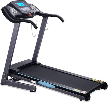 Treadmill with Auto Incline Folding Treadmill 12% Incline 2.5 Horse Power 15 Preset for Home Use 8.5 Mph Range