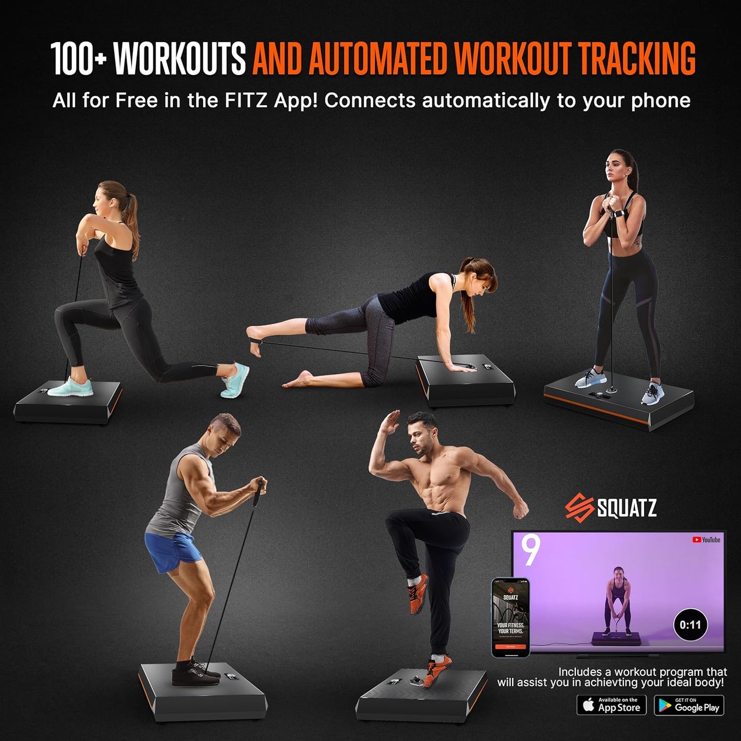 Pluto Board Smart Home Gym Version I 100 LBS Resistance, Multifunctional All in One Gym, Single Cable Weight Machine with Multiple Training Modes, Home Gym Equipment for a Full Body Workout