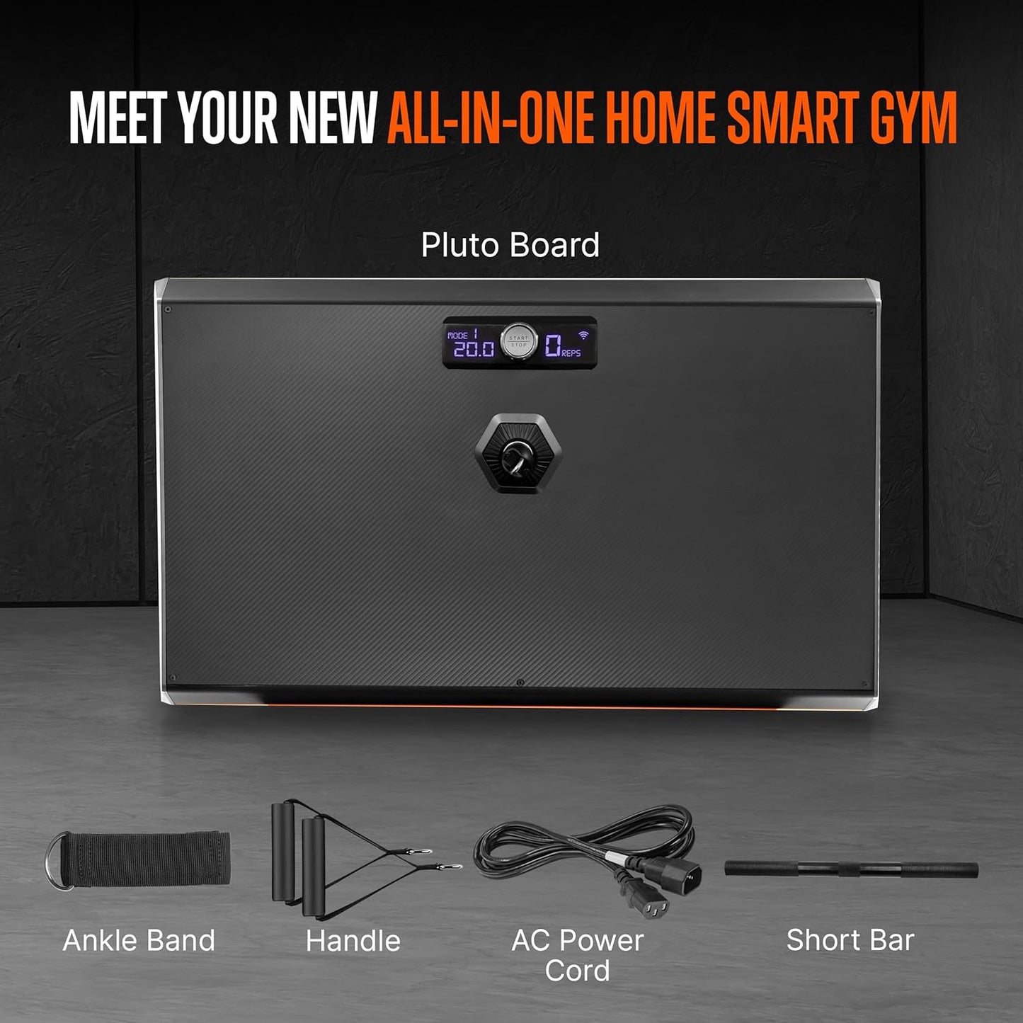 Pluto Board Smart Home Gym Version I 100 LBS Resistance, Multifunctional All in One Gym, Single Cable Weight Machine with Multiple Training Modes, Home Gym Equipment for a Full Body Workout