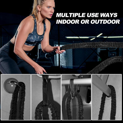 Battle Rope Battle Ropes for Exercise Workout Rope Exercise Rope Battle Ropes for Home Gym Heavy Ropes for Exercise Training Ropes for Working Out Weighted Workout Rope Exercise Workout Equipment