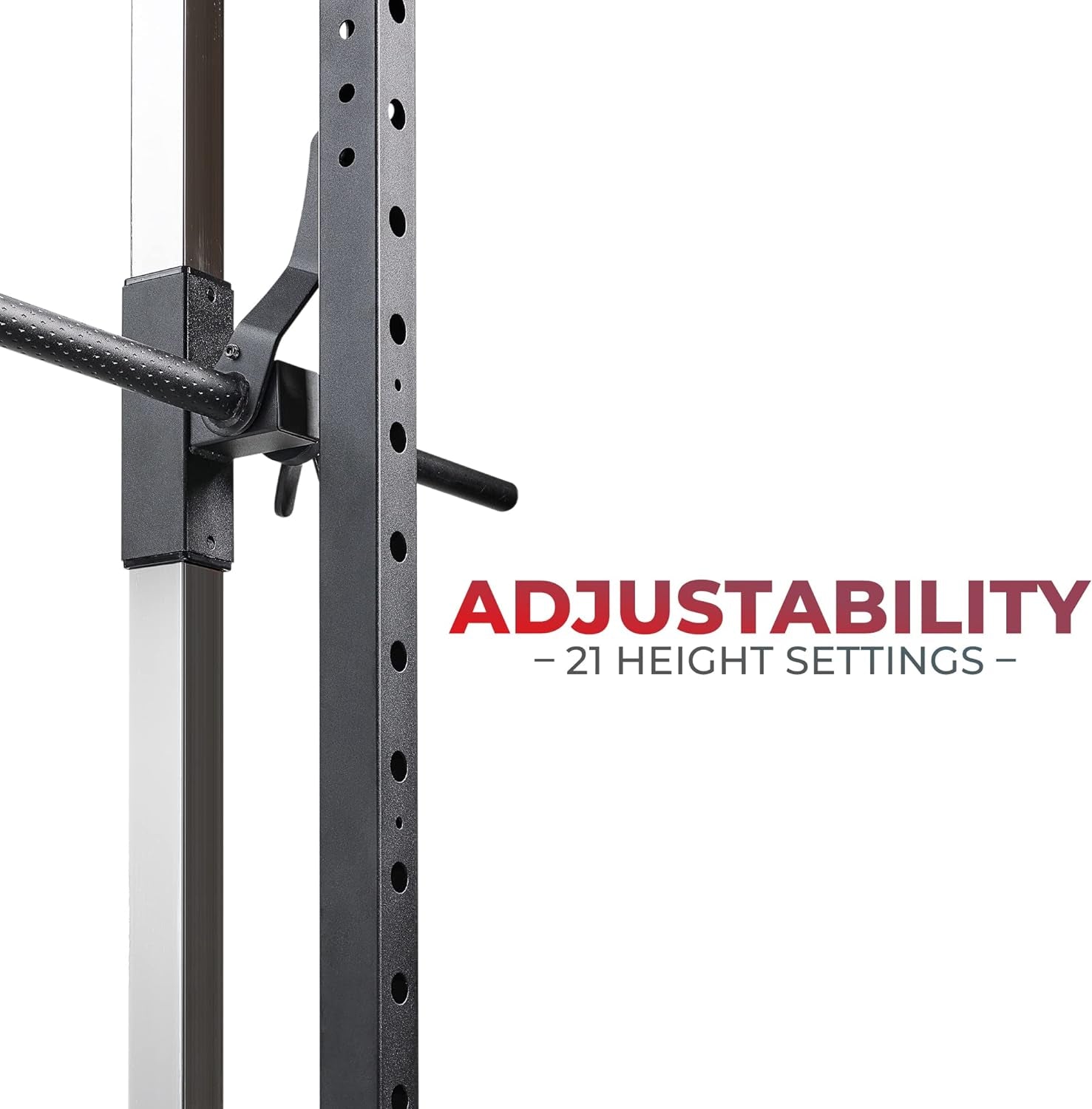 Premium Smith Machine & Squat Cage Rack, Pull-Up Bar, Spotter Blocks for Weightlifting & Bench Press for Home Gym Strength Training